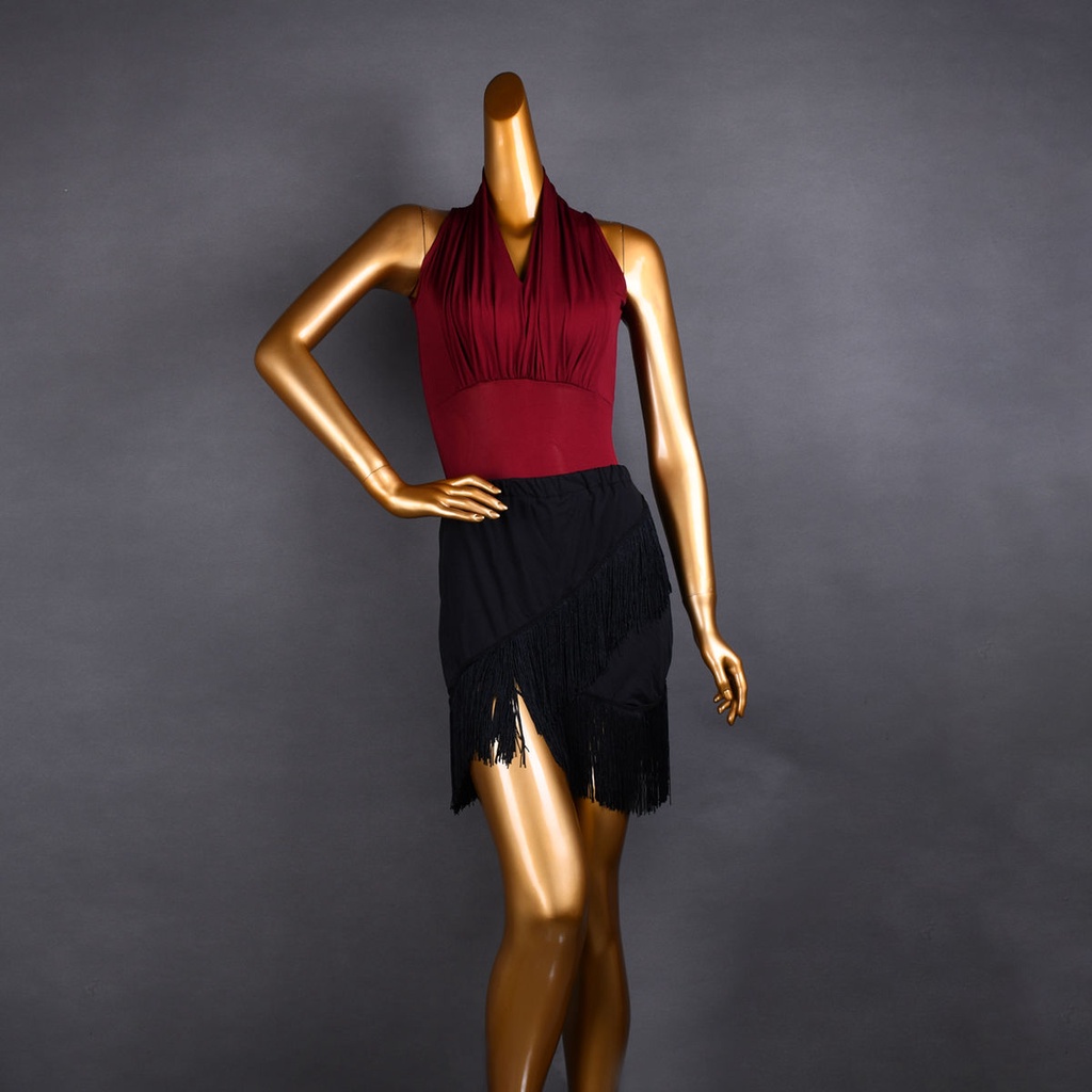 Chân Váy Khiêu Vũ latin Phối Tua Rua Thời Trang Cho Nữ 8.18