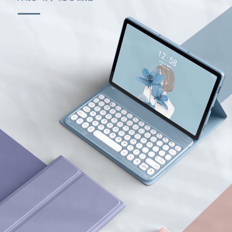 Ốp Lưng Có Bàn Phím Bluetooth Không Dây Cho Lenovo Xiaoxin Pad 11 10.6 2022 Pro 12.6 Pad Plus 11.5 Pro 11 M10 Plus