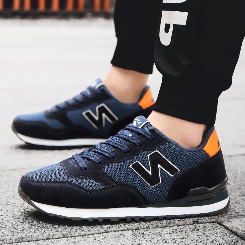 Giày Thể Thao Lưới Chữ N Đế Đệm Khí Chống Trượt Chống Mòn Thời Trang Mùa Hè Cho Nam Và Nữ