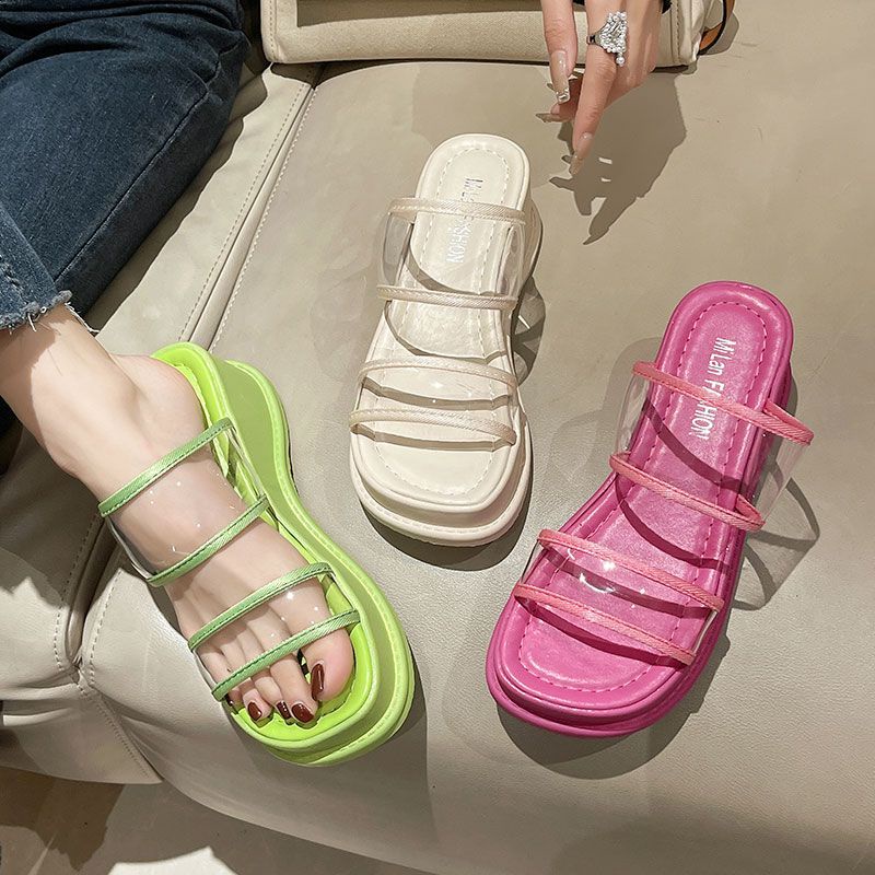 Xăng đan Đế Dày Mềm Mại Dễ Phối Đồ Thời Trang Mùa Hè Cho Nữ