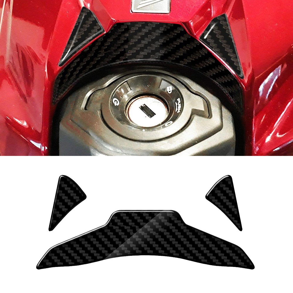 Miếng Dán 3D Bằng Sợi Carbon Bảo Vệ Bình Xăng Xe Honda CBR650R 2019-2022 Sự Bảo Vệ