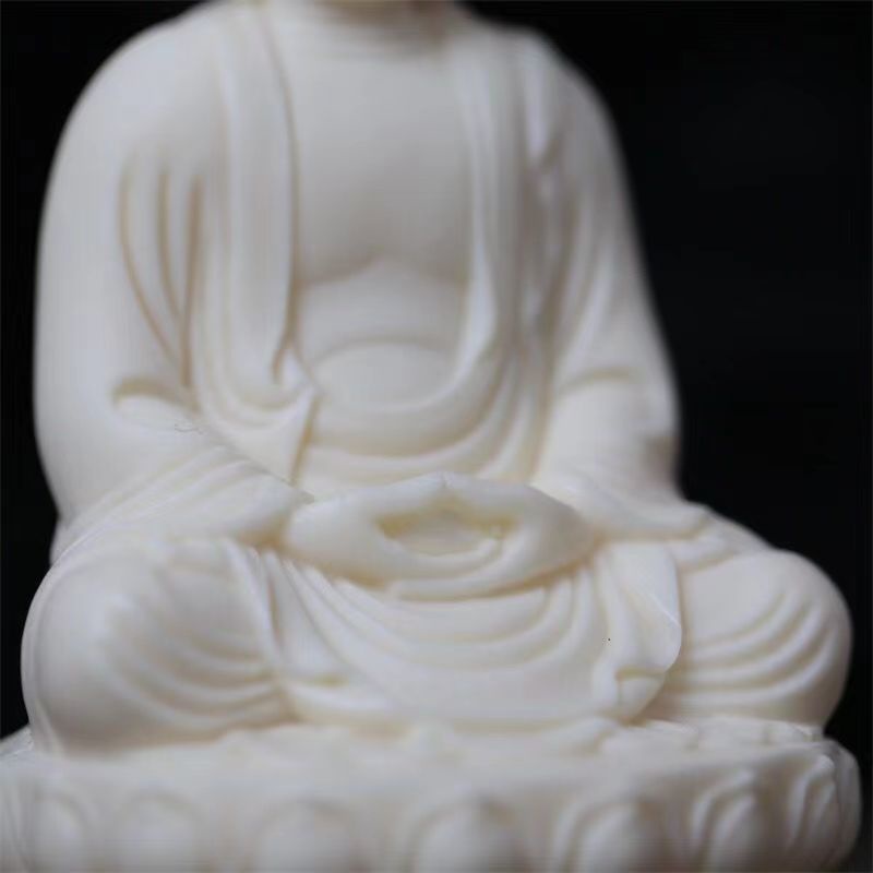 Tượng Phật Quan Âm Bằng Ngà Trang Trí Xe Hơi 4.18