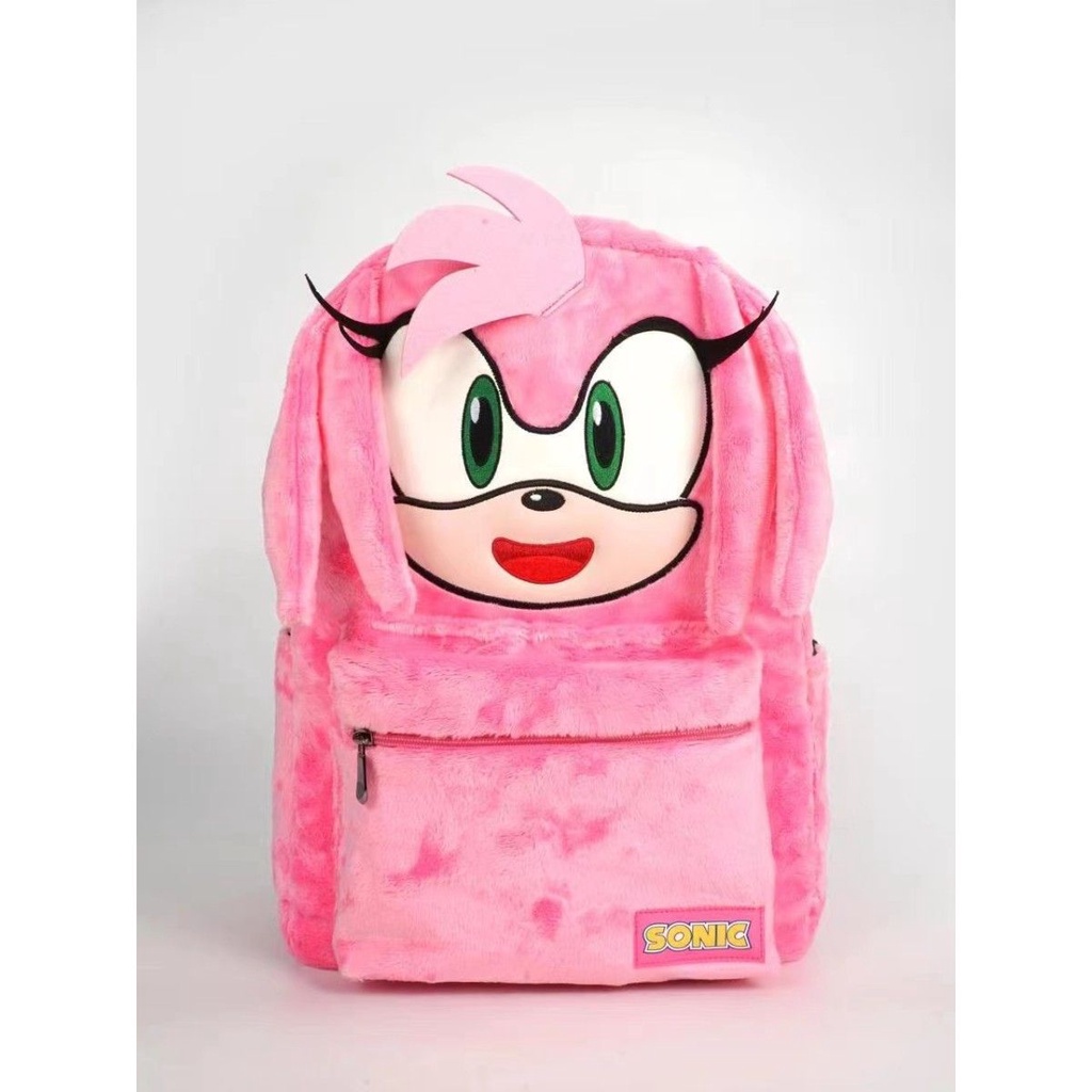 Ba Lô Bông Hình Hoạt Hình Sonic Amy Rose Niche Cho Cặp Đôi