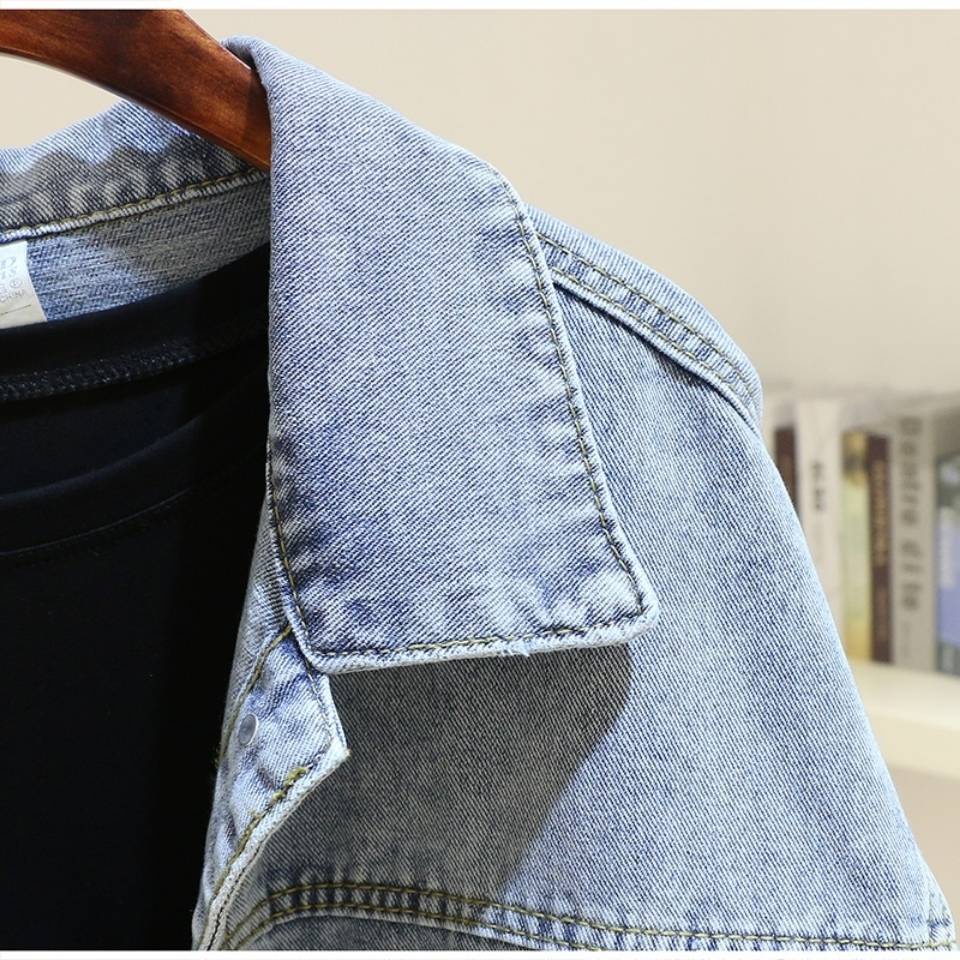 Áo Khoác Denim Tay Cánh Dơi Ngắn Dáng Rộng Phong Cách Harajuku Hàn Quốc Thời Trang Mùa Xuân Mới 2023 Dành Cho Bạn