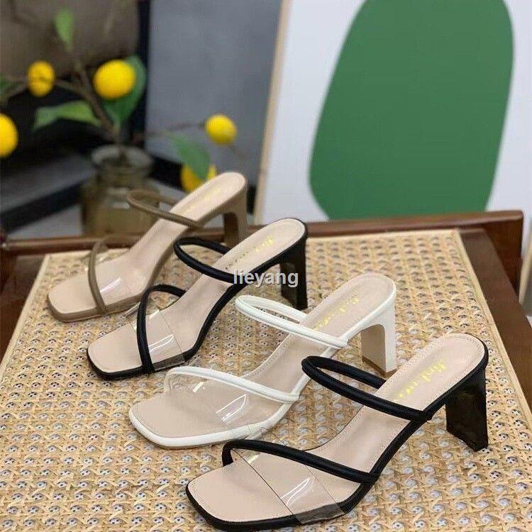 Giày Sandal Cao Gót 6CM Bằng Da Thật Đế Dày Thời Trang Cho Nữ