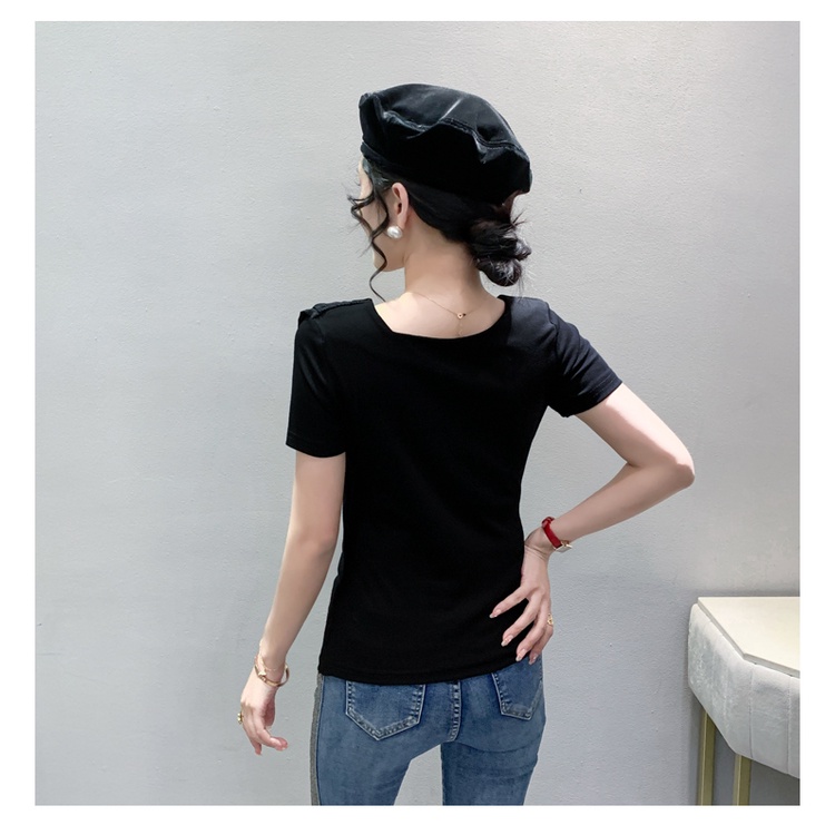 Áo Thun Cotton Tay Ngắn Dáng Ôm Thời Trang Mùa Hè 2023 Cho Nữ Size 3XL