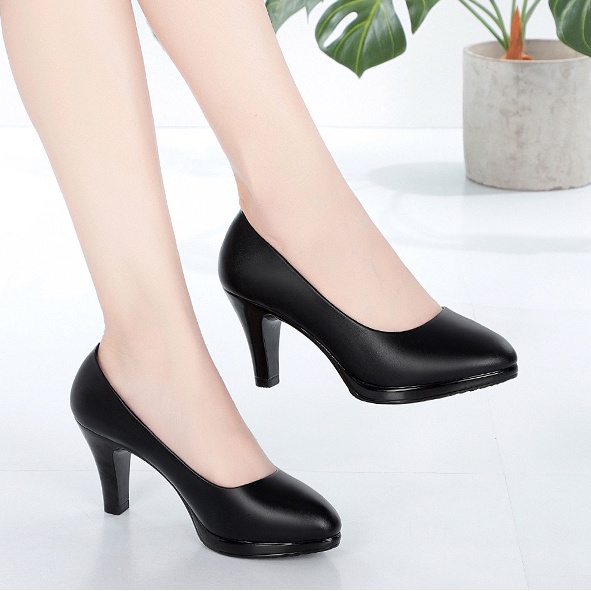 Tiếp viên hàng không Size34-41 đi làm giày cao gót chuyên nghiệp trên sàn catwalk sinh viên nghi thức phỏng vấn trang phục chính thức đi làm giày da chống trượt