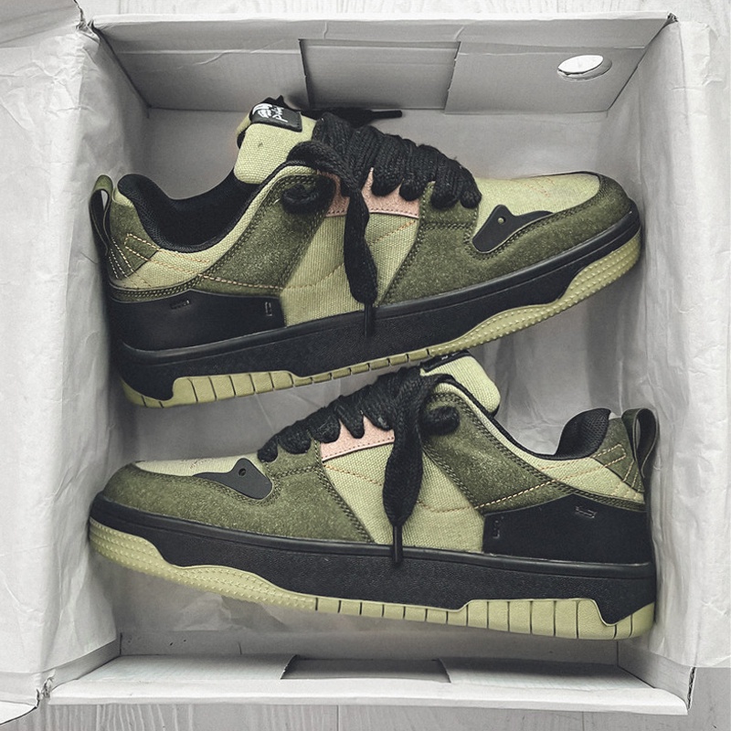 Giày Thể Thao Kiểu Retro Mỹ Thiết Kế Cá Tính Cho Nam