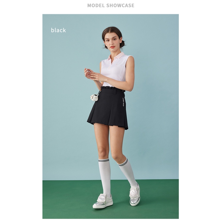 Váy Chữ a Xếp Ly Phối Ren Phong Cách Mới Phù Hợp Cho Nữ Chơi golf lg2203