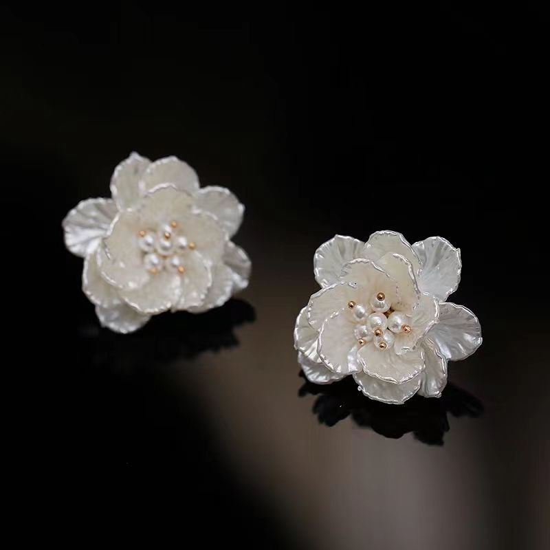 Trâm Cài Tóc Hình Hoa Phong Cách Hàn Quốc Cao Cấp Cho Cô Dâu