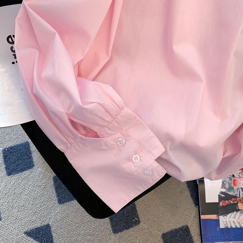 Áo Sơ Mi Tay Dài Dáng Rộng Thêu Hoa Phong Cách Pháp Thời Trang Mùa Xuân 2023 Mới Cho Nữ