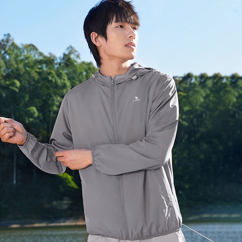 Áo khoác chống nắng CAMEL chống tia UV mỏng thoáng khí cho nam