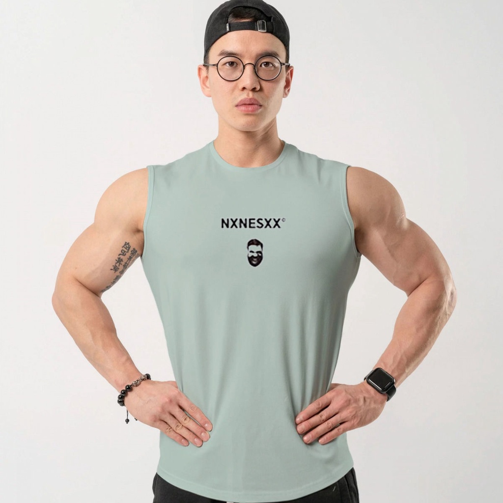 Áo Sát Nách Thể Thao Thoáng Khí Nhanh Khô Phong Cách Hàn Quốc Cho Nam