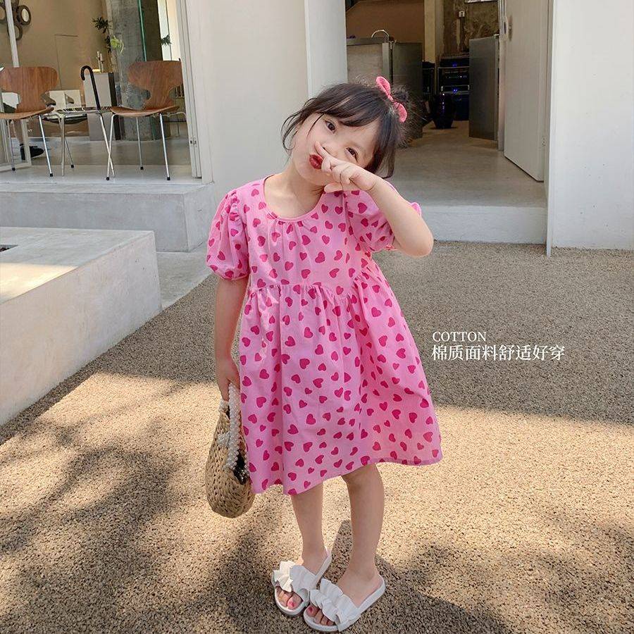 Đầm Công Chúa Mùa Hè Tay Cộc Phong Cách Phương Tây Mẫu Mới Năm 2021 Cho Bé Gái