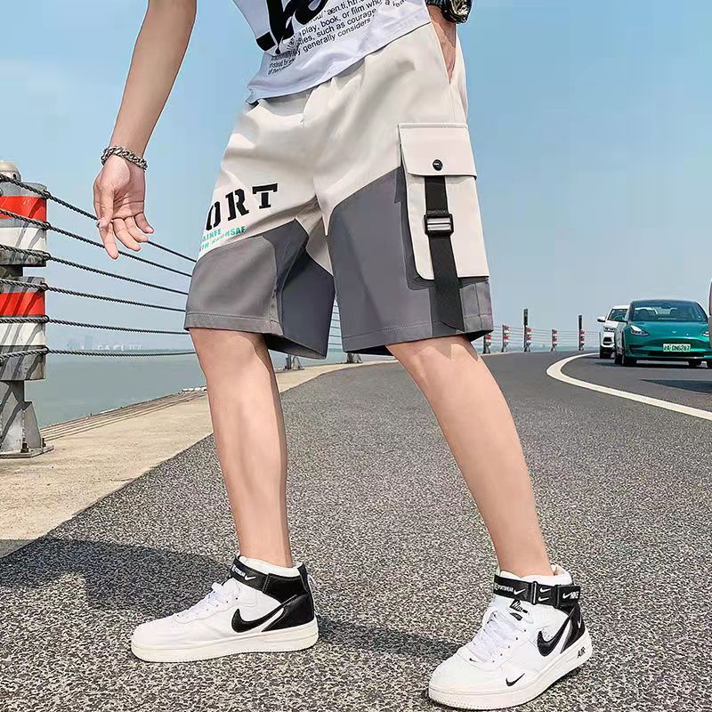 Quần Short Đi Biển Bằng Lụa Mát 40% Phong Cách Hàn Quốc Cho Nam