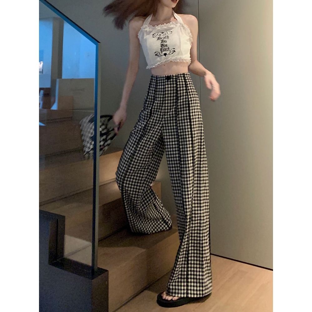 Quần Dài Lưng Cao Ống Rộng Phong Cách Mới Mùa Hè 2023