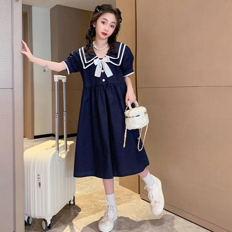 Đầm Công Chúa Mùa Hè Phong Cách Hàn Quốc Mới Cho Bé Gái 6-7 - 8-9 - 10-12 - 13-14 - 15 Tuổi