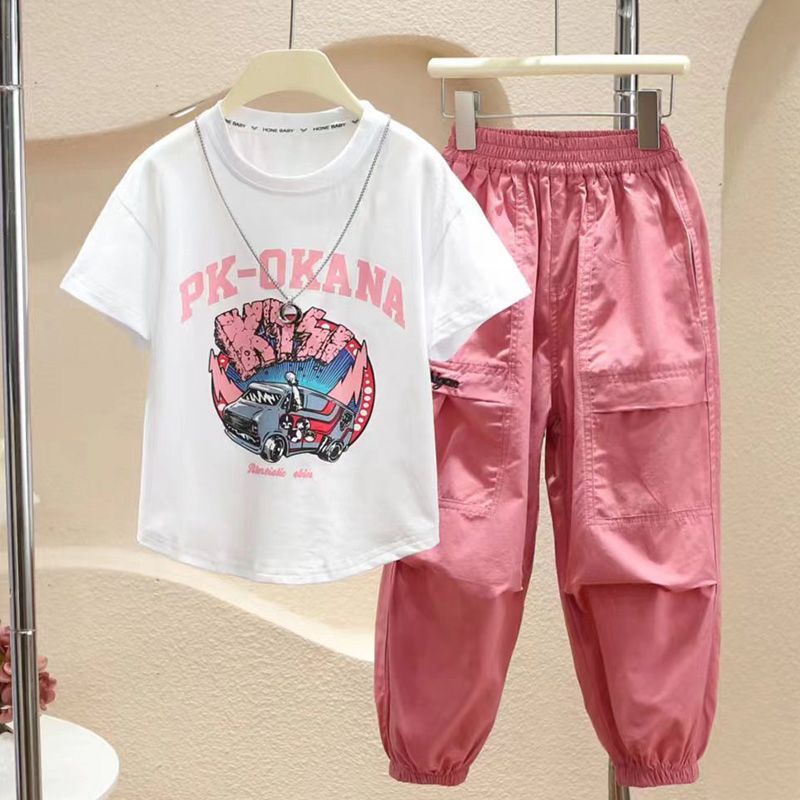 Set Đồ Mùa Hè 2023 Hai Mảnh Phong Cách Ngoại Quốc Hợp Thời Trang Cho Bé Gái / Gadis - Pa