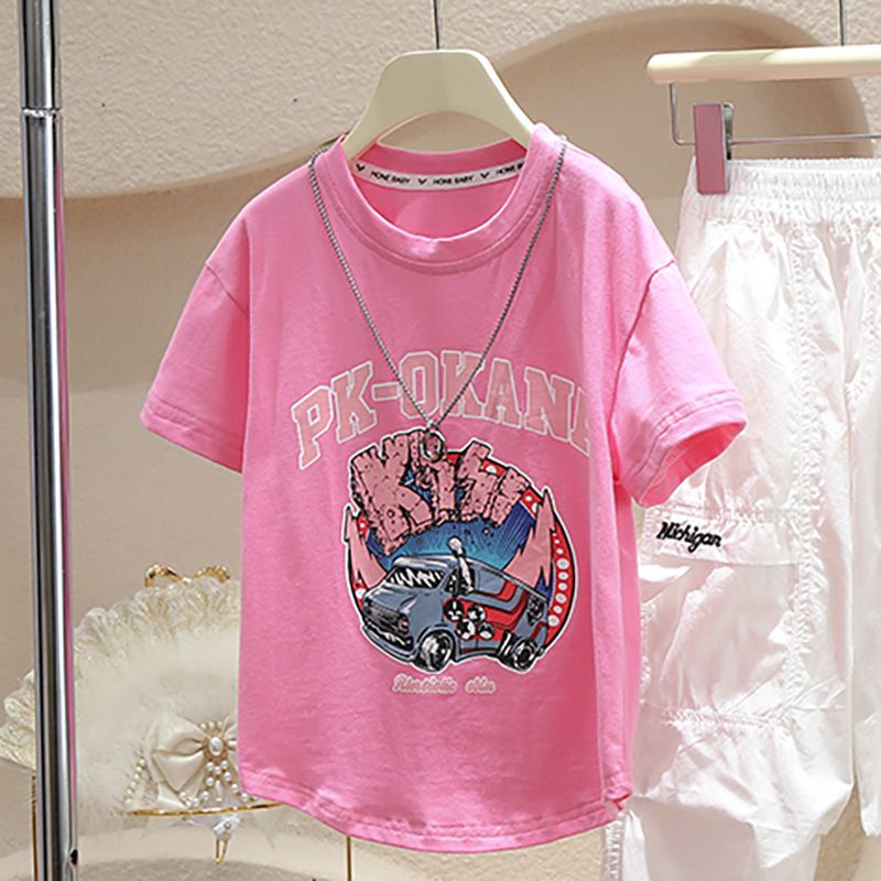 Set Đồ Mùa Hè 2023 Hai Mảnh Phong Cách Ngoại Quốc Hợp Thời Trang Cho Bé Gái / Gadis - Pa