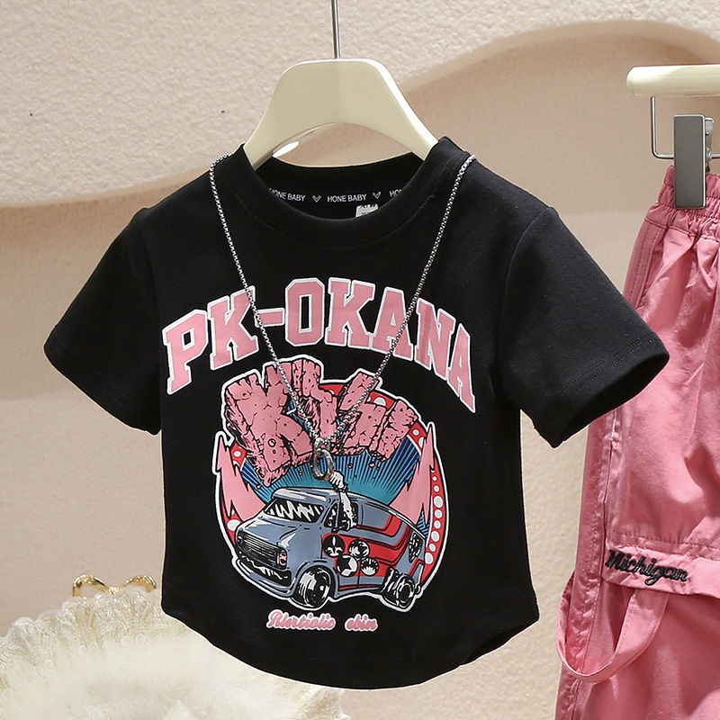 Set Đồ Mùa Hè 2023 Hai Mảnh Phong Cách Ngoại Quốc Hợp Thời Trang Cho Bé Gái / Gadis - Pa