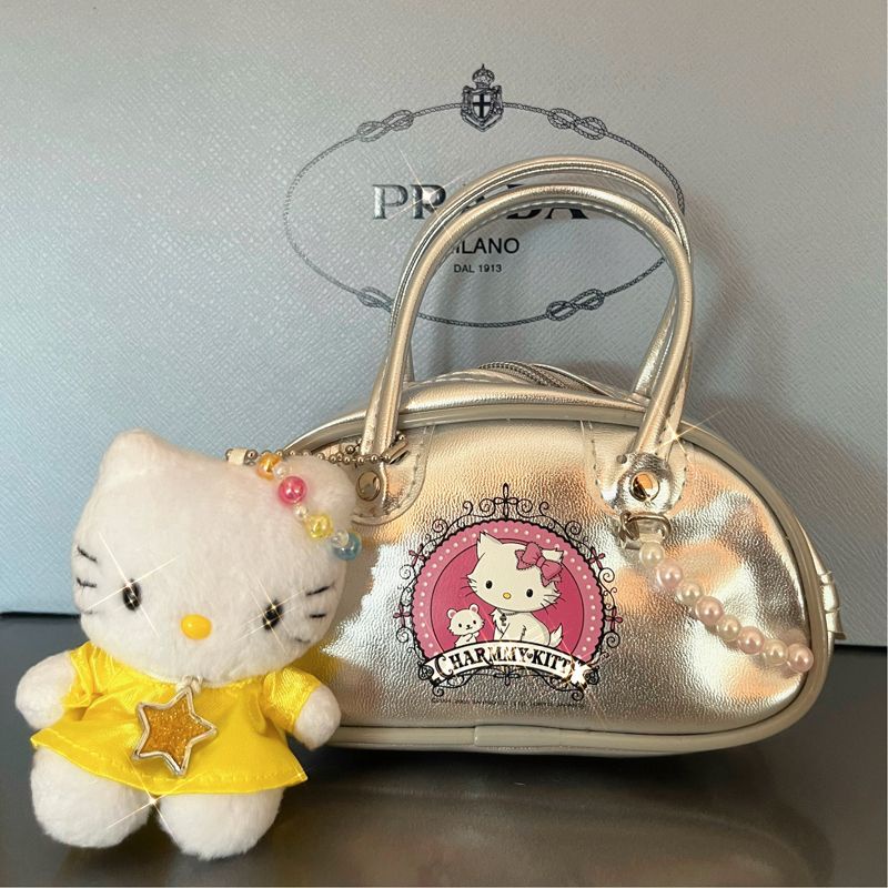 Hello kitty Túi Xách Đeo Vai Họa Tiết Mèo kitty Dễ Phối Đồ Thời Trang Xuân Hè Cho Phụ Nữ Trung Niên