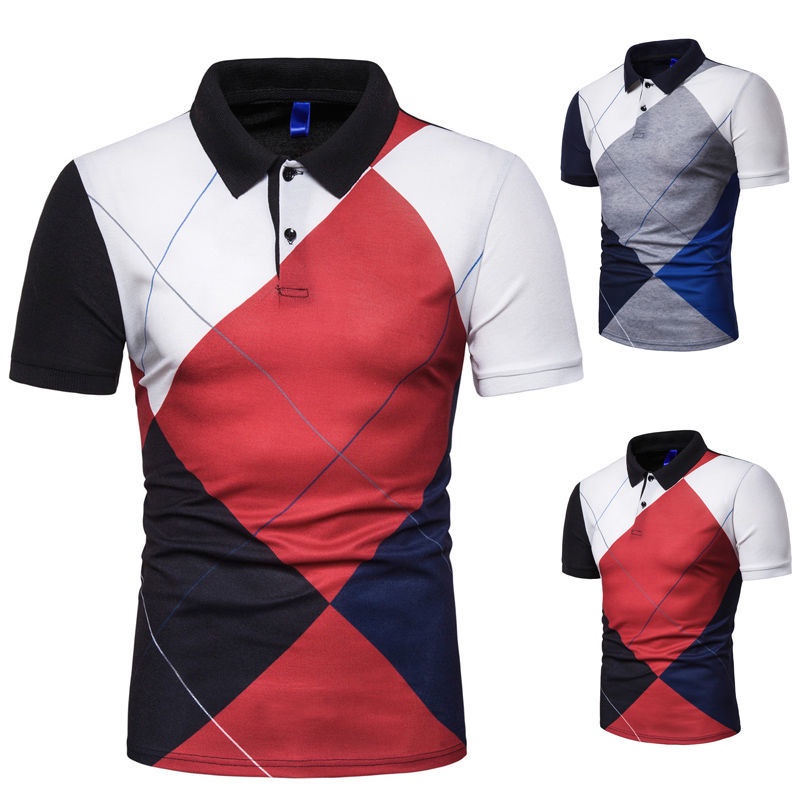 M-3XL 2023 cho nam giới mẫu mới retro cá tính thời trang sọc khâu kẻ caro ve áo rộng rãi dễ phối thường ngày