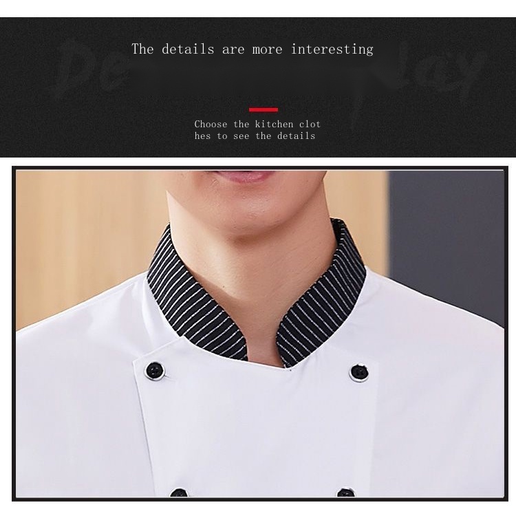 Áo Đồng Phục Đầu Bếp Dài Tay Chuyên Nghiệp