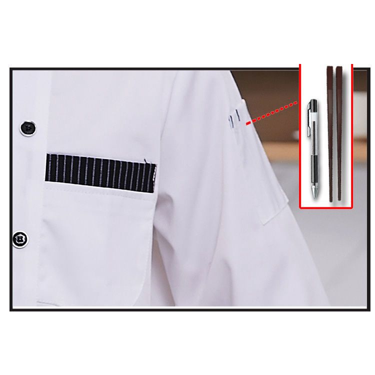 Áo Đồng Phục Đầu Bếp Dài Tay Chuyên Nghiệp