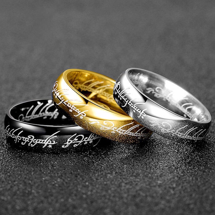 Nh N Kiu Áo Thun Cặp Đôi Phiên Bản Hàn quốc Đơn Sắc In Chữ I the Lord of the Rings King of the Rings