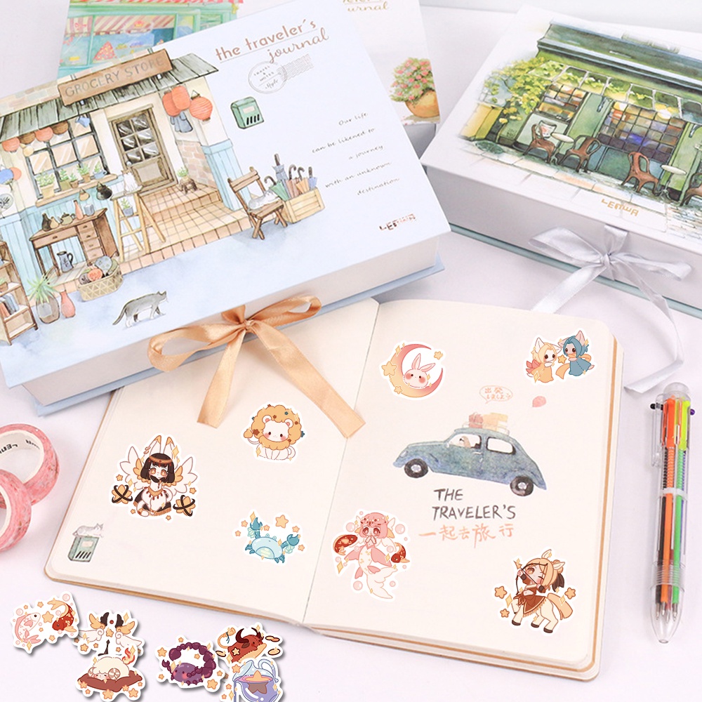 Bộ 36 Miếng Dán Chống Thấm Nước Họa Tiết Chòm Sao Hoạt Hình Dễ Thương Độc Đáo