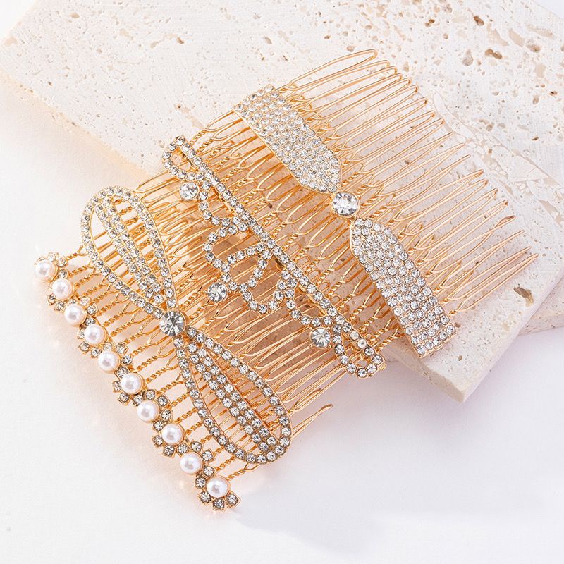 Lược Kẹp Tóc Đính Đá Phong Cách Hàn Quốc Xinh Xắn