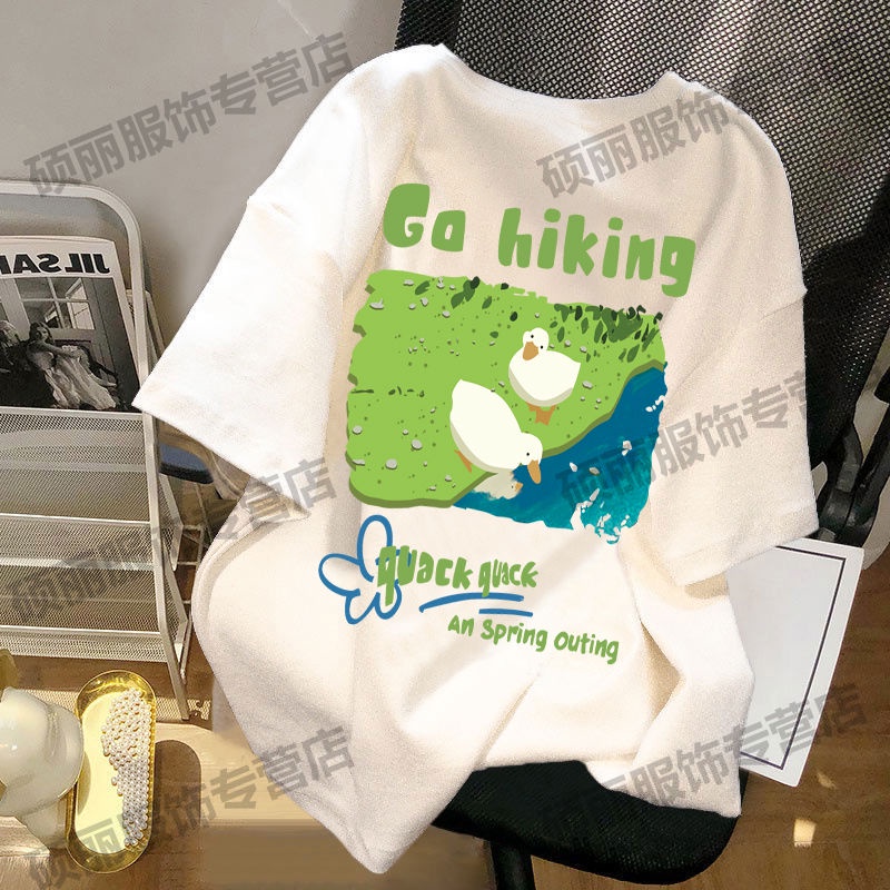 Áo Thun 100% Cotton Tay Ngắn Màu Trắng Dáng Rộng Thời Trang Mùa Hè 2023 Mới Cho Nam Và Nữ