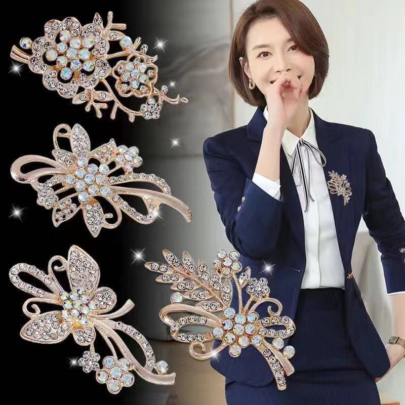 Ghim Cài Áo Đính Đá Phong Cách Hàn Quốc Cao Cấp Cho Nữ corsa