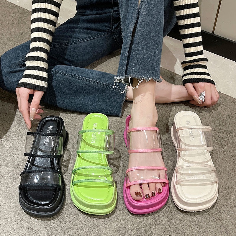 Xăng đan Đế Dày Mềm Mại Dễ Phối Đồ Thời Trang Mùa Hè Cho Nữ