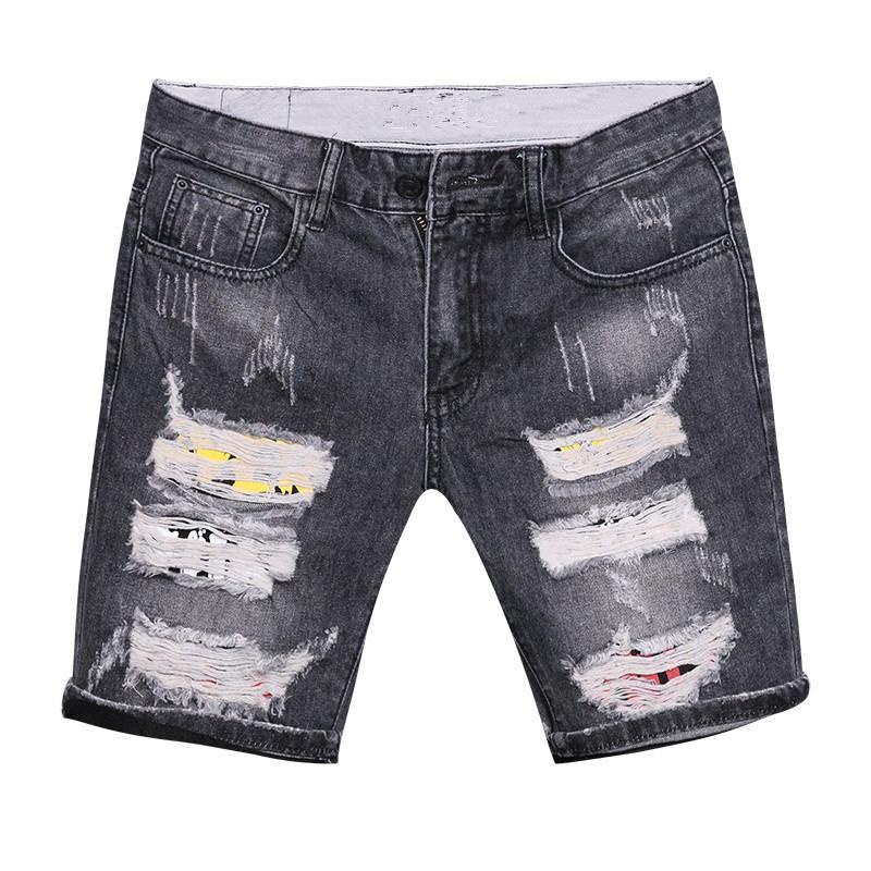 Quần Short Denim 5 Tấc Dáng Ôm Thời Trang Mùa Hè Cho Nam