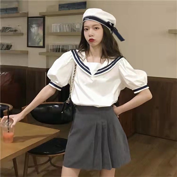 Áo Thun Nữ Ngắn Tay Cổ Tròn Thời Trang Hàn