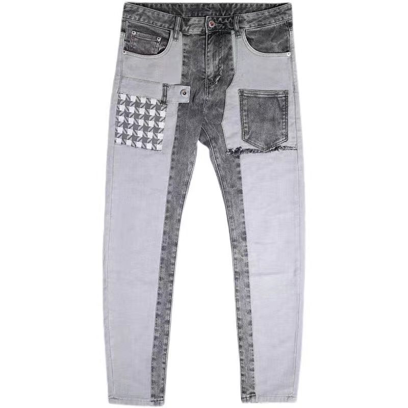 Quần Jean Dài Dáng Bút Chì Nhiều Túi Phong Cách Hàn Quốc Thời Trang Xuân Hè Mới Cho Nam