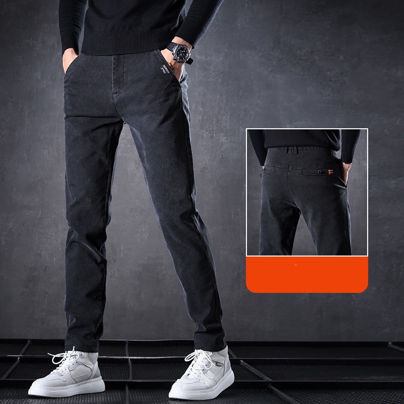 Quần Jeans Nam Màu Sắc Đơn Giản Phong Cách Hàn Quốc