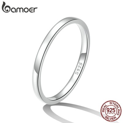 Nhẫn BAMOER bạc 925 kiểu dáng thời trang