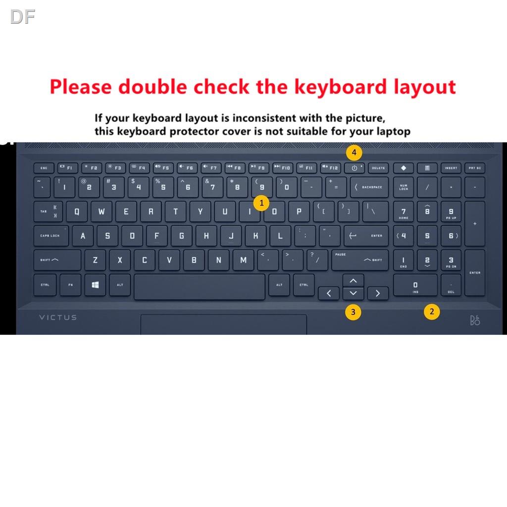 ✨Miếng Dán Bảo Vệ Bàn Phím Bằng Silicon Mềm Siêu Mỏng Cho 16.1 Inches Hp Victus Gaming 2021 Victus 7 16-D 16-E