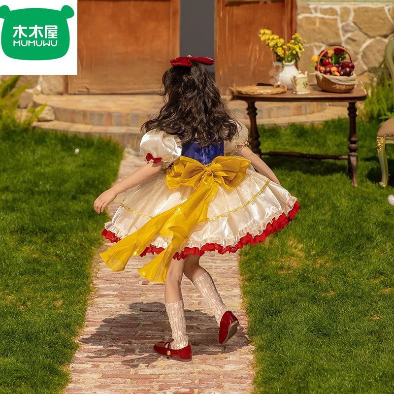 Đầm Công Chúa Bạch Tuyết Phong Cách Lolita Cho Bé Gái