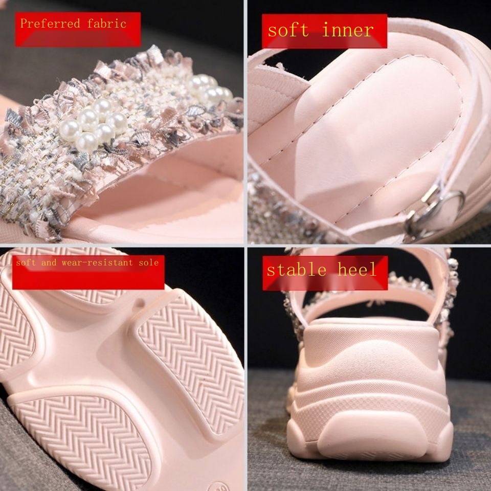 Xăng đan Cao Gót Đế Xuồng Siêu Mềm Thời Trang Mùa Hè 2023