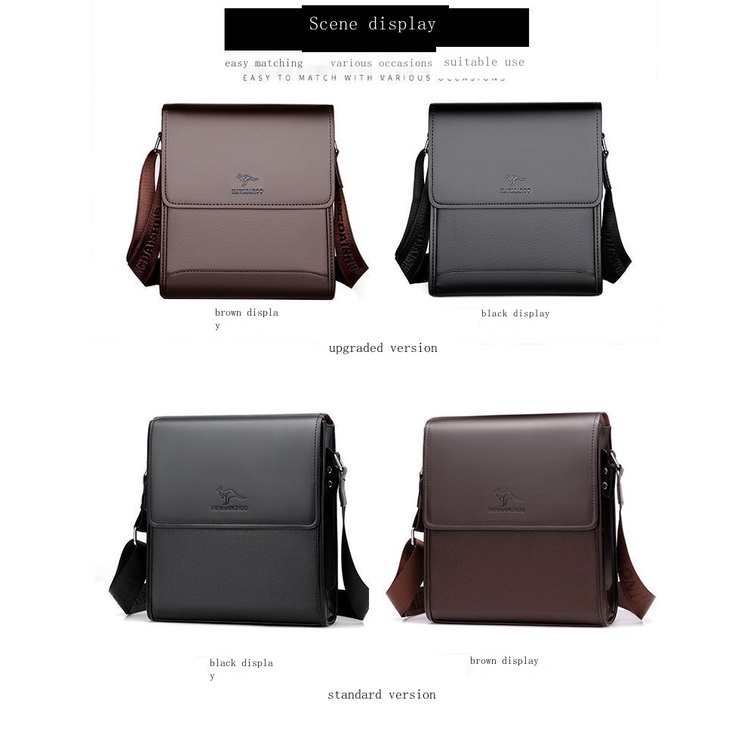 Túi Đeo Chéo Da Bò Thật Mềm Thời Trang Công Sở Cho Nam