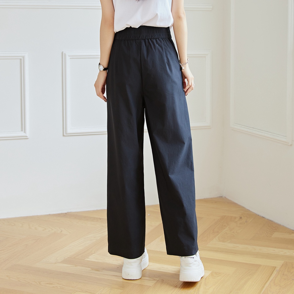 Eyouth 10138 Quần Dài Lưng Cao Thời Trang Công Sở Thanh Lịch Cho Nữ