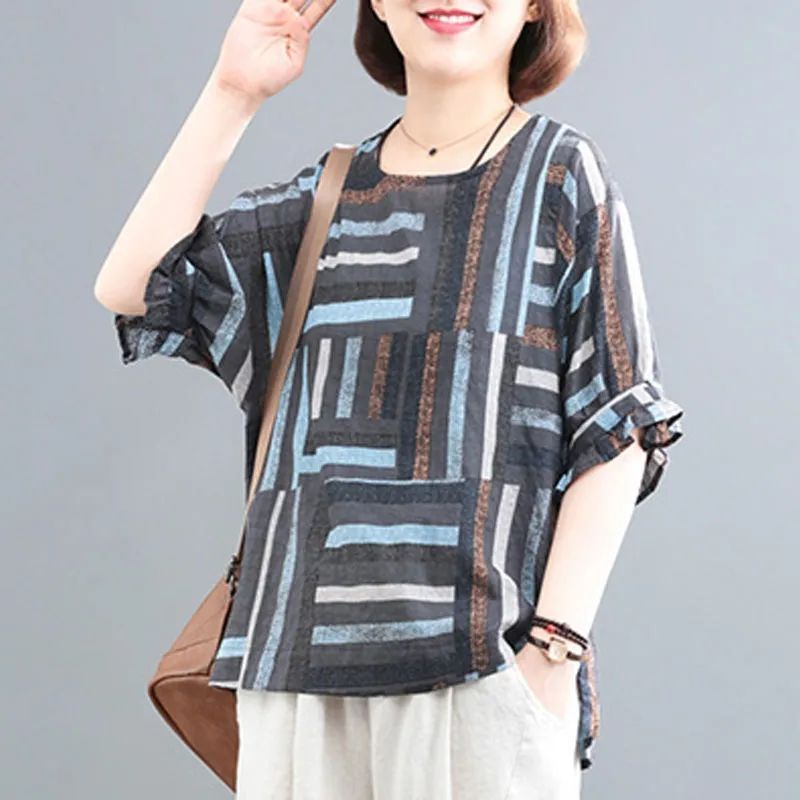 Bộ Đồ Cotton Dáng Rộng Thêu Họa Tiết Phong Cách Phương Tây Thời Trang Mùa Hè 2023 Cho Nữ