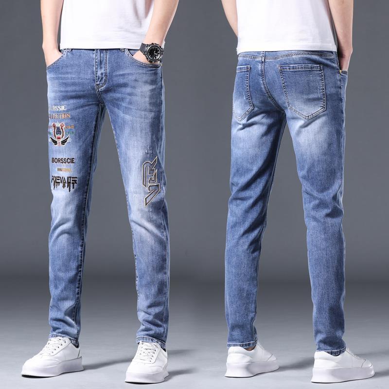 Quần jeans Thêu Họa Tiết Phong Cách Trung Hoa Mới 2023 Cho Nam