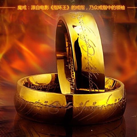 Nh N Kiu Áo Thun Cặp Đôi Phiên Bản Hàn quốc Đơn Sắc In Chữ I the Lord of the Rings King of the Rings