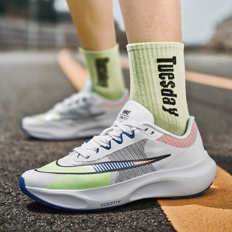 Zoom fly 5 giày chạy bộ nam mới thoáng khí pegasus nhẹ giản dị thể thao đua marathon