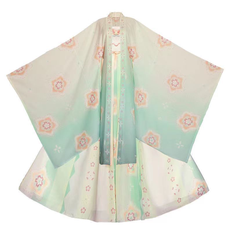 Hàng Có Sẵn!  Váy Hán Phục Tay Rộng Phong Cách Trung Hoa Chính Hãng tang- made myrobalan Cho Nữ