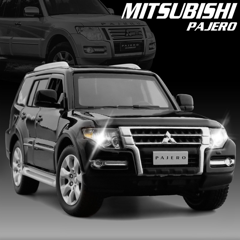 Mô Hình Xe Hơi Mitsubishi Pajero V97 Tỉ Lệ 1 / 32 Có Đèn Và Âm Thanh Sống Động